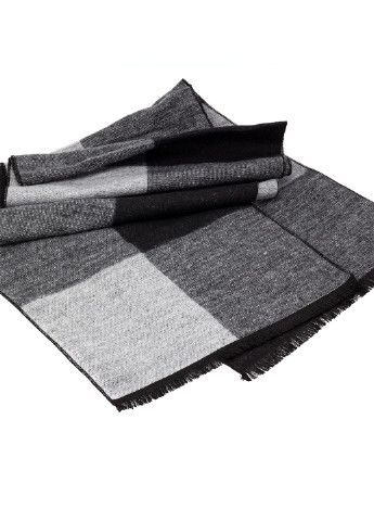 Чоловічий шарф у клітку чорний з сірим LuxWear ms2011 (251712967)