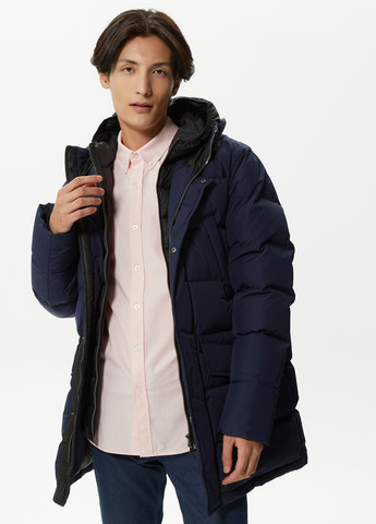 Темно-синяя зимняя куртка Lacoste