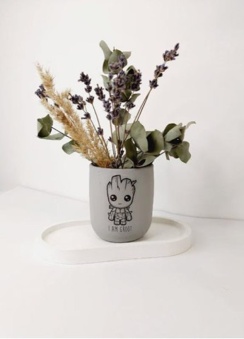 Стакан I am Groot для декору, свічок, пензлів, олівців, зубних щіток, квітів, прикрас BeautlyMaysternya (253784508)