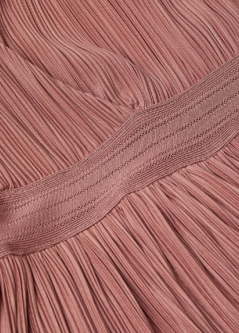 Рожево-коричнева кежуал плаття, сукня кльош H&M однотонна