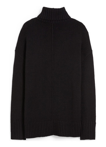Чорний зимовий светр C&A