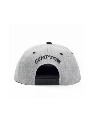 Кепка снепбек Compton 2 с прямым козырьком Серая, Унисекс NoName Cнепбек (250377581)