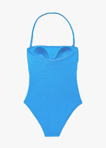 Блакитний літній купальник суцільний KOTON