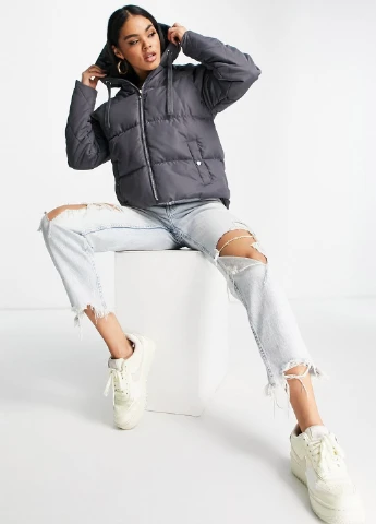 Сіра демісезонна куртка Asos