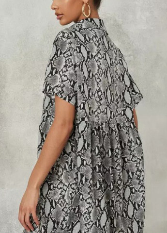 Комбинированное кэжуал платье Missguided леопардовый