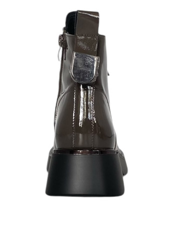 Осенние ботинки ALLSY лаковые, со шнуровкой из искусственной кожи