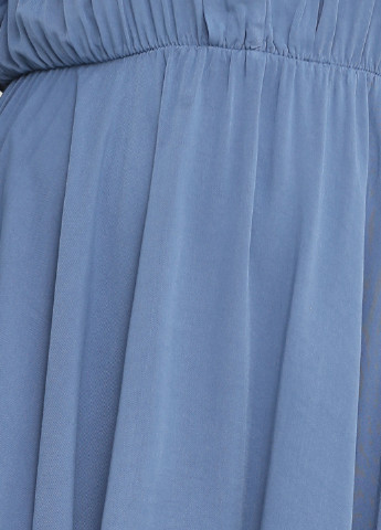 Сіро-синя кежуал платье New Collection однотонна