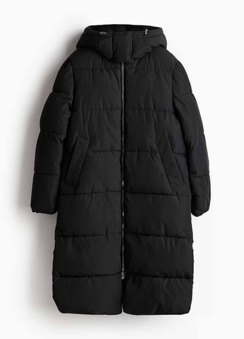 Чорна зимня куртка H&M