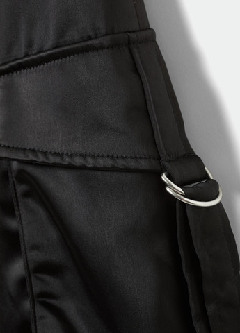 Черные кэжуал демисезонные карго брюки Weekday