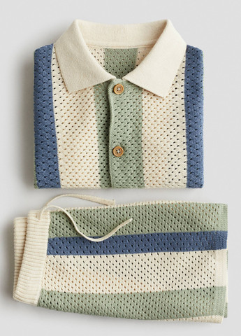 Комбинированный летний костюм (рубашка, шорты) с шортами, с рубашкой H&M