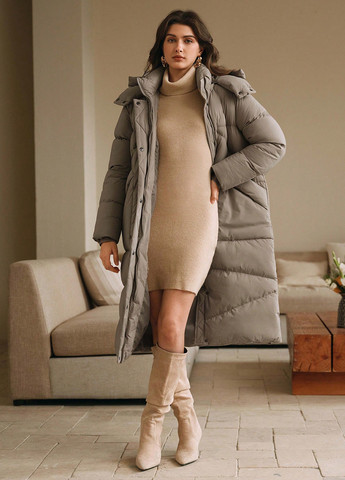 Бежевая зимняя куртка SHEIN