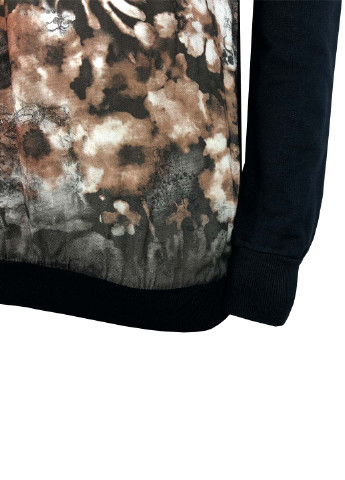 Черный демисезонный удлиненный свитер джемпер Deha