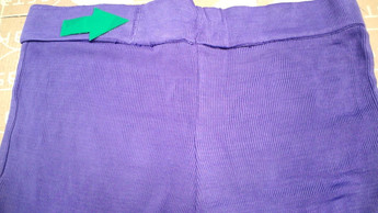 Лиловые кэжуал демисезонные клеш брюки Mango
