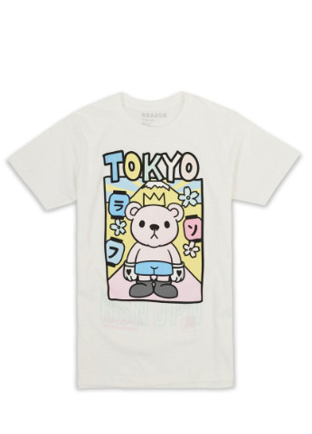 Белая футболка Aeropostale Neo Tokyo 041100
