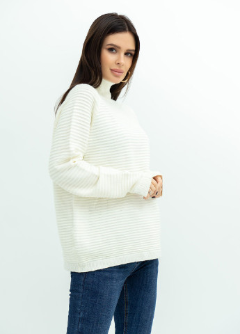 Молочний зимовий светр жіночий ISSA PLUS WN20-369