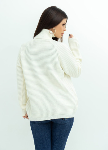 Молочний зимовий светр жіночий ISSA PLUS WN20-369