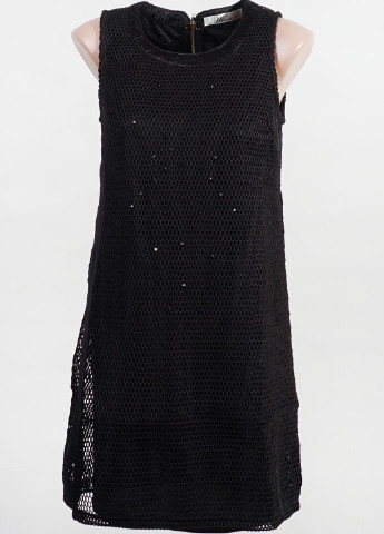 Черное кэжуал платье Paccia однотонное