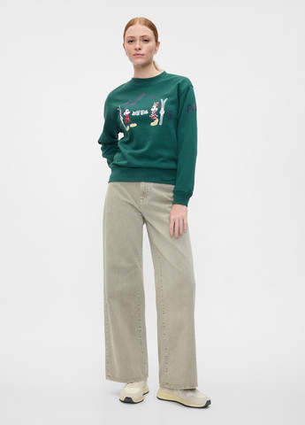 Зелений світшот Gap персонажі без декору (369569807)