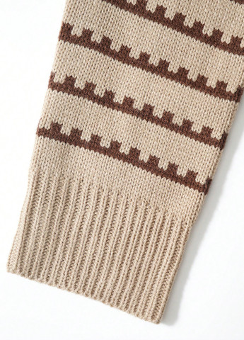 Комбінована кежуал сукня сукня светр, футляр SHEIN в смужку