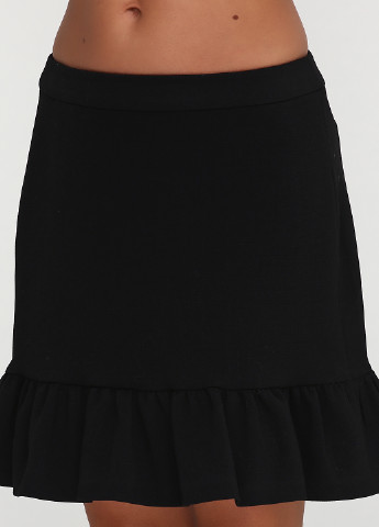 Черная кэжуал однотонная юбка S.Oliver мини