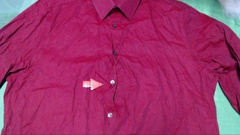 Бордовая кэжуал рубашка однотонная C&A