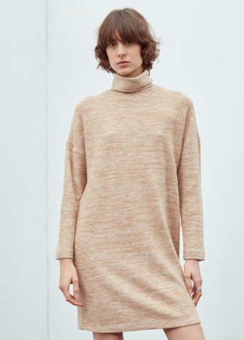 Бежева кежуал сукня Mudo однотонна