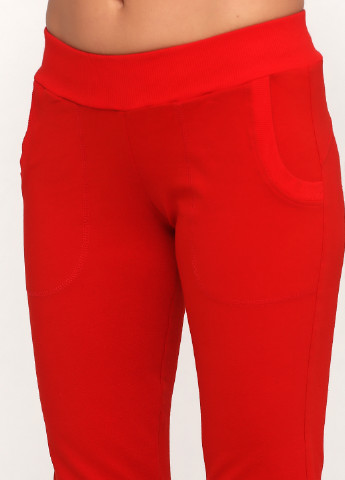 Костюм (свитшот, брюки) Radda брючный однотонный красный спортивный