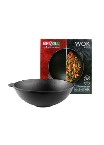 Чугунная сковорода WOK 4,7 л Brizoll (255190683)