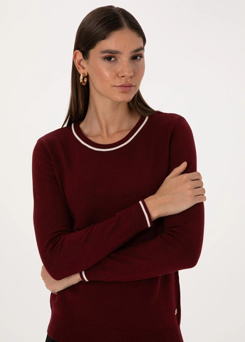 Бордовый демисезонный джемпер джемпер Pierre Cardin