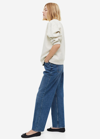 Світло-сірий світшот H&M меланж бісер (292951743)