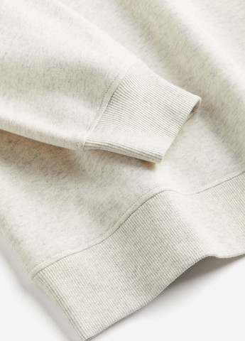 Світло-сірий світшот H&M меланж бісер (292951743)