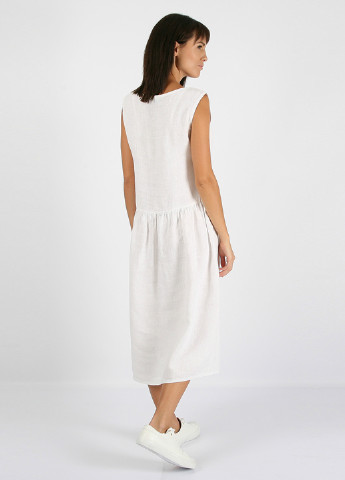 Белое кэжуал платье MORANDI однотонное
