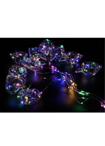 Новогодняя гирлянда штора сердце 150 Led прозрачный провод 3 м (472833-Prob) Разноцветная Francesco Marconi (250544568)