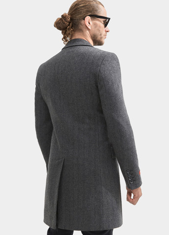 Темно-серое демисезонное Пальто однобортное Sun's House