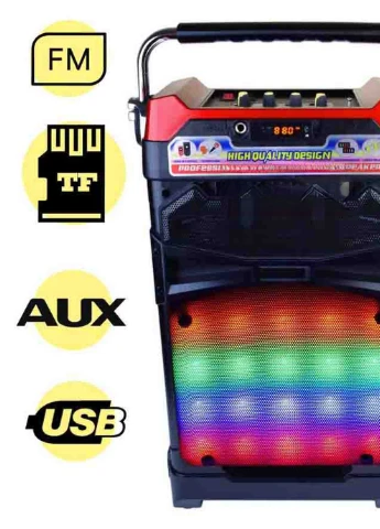 Автономная акустическая система NS-1389 чемодан 24Вт, USB, SD, FM радио, Bluetooth, 1 радиомикрофон, ДУ черная (lp-84434) XPRO (253517599)