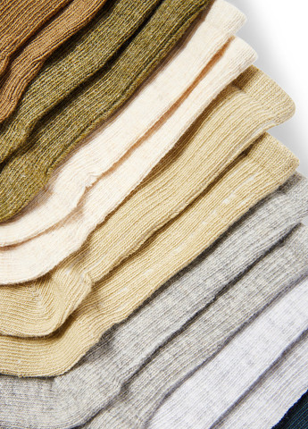 Комбіновані шкарпетки (7 пар) C&A однотонні всесезон (362192891)