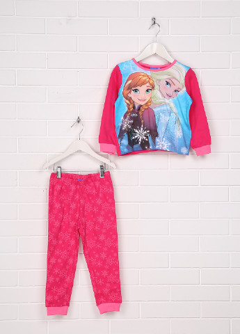 Розовая всесезон пижама лонгслив + брюки Disney