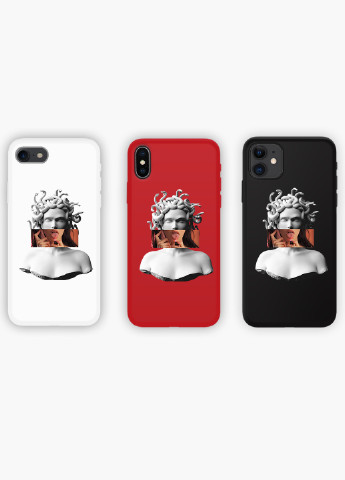 Чохол силіконовий Apple Iphone 8 plus Меган Фокс Ренесанс Медуза Горгона (Megan Fox) Білий (6154-1203) MobiPrint (219333625)