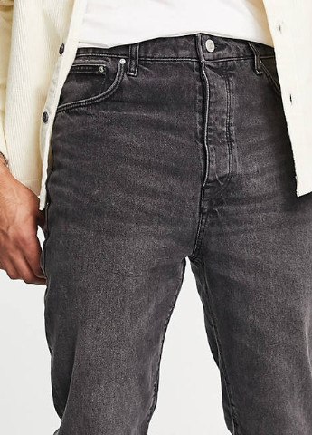 Серые демисезонные джинси прямие 1765307 Vintage black Asos