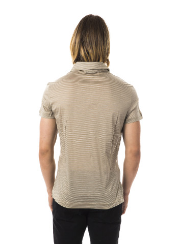 Бежевая футболка-поло для мужчин Byblos меланжевая