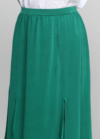 Зеленая кэжуал однотонная юбка Incity макси