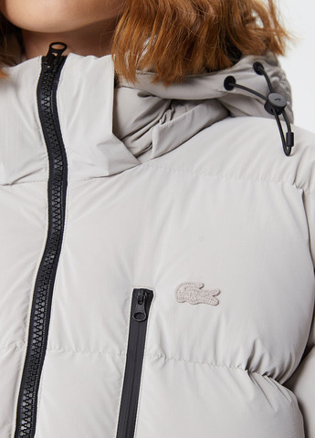 Світло-сіра демісезонна куртка Lacoste