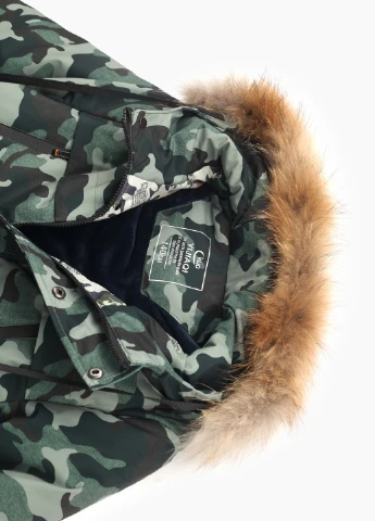 Зеленая зимняя куртка No Brand