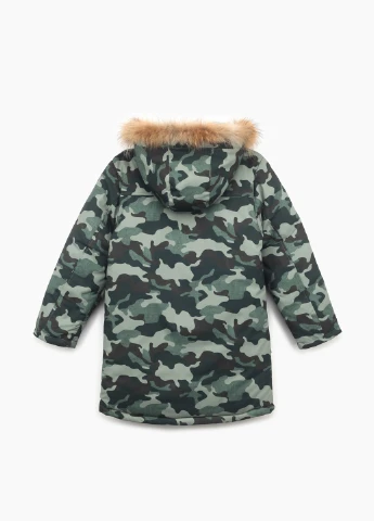 Зеленая зимняя куртка No Brand