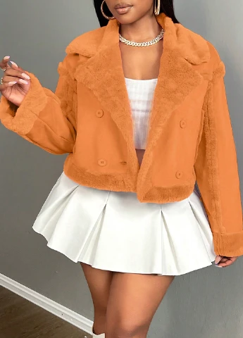 Помаранчева зимня куртка SHEIN