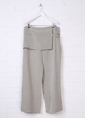 Серые кэжуал летние прямые брюки Oblique