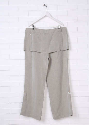 Серые кэжуал летние прямые брюки Oblique