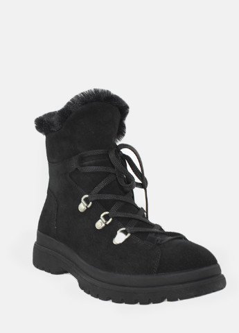 Зимние ботинки rf0455-11 черный Favi из натуральной замши