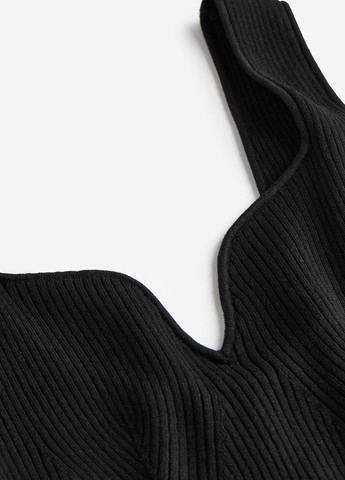 Чорна кежуал сукня футляр H&M однотонна