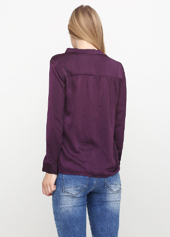 Темно-фиолетовая демисезонная блуза LH